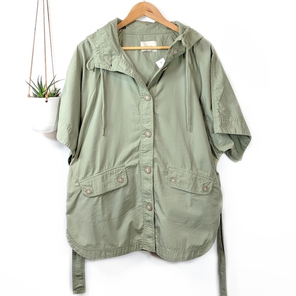 • loft • lightweight hooded poncho jacket - Picture 4 of 8